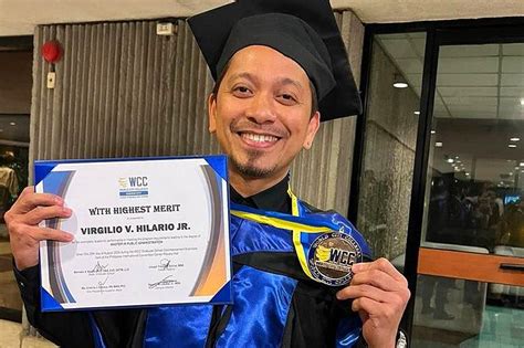 online hsgi degree|Jhong Hilario earns Master's Degree with highest merits.